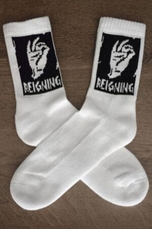 A-ok white crew socks