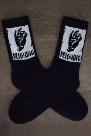 A-ok black crew socks
