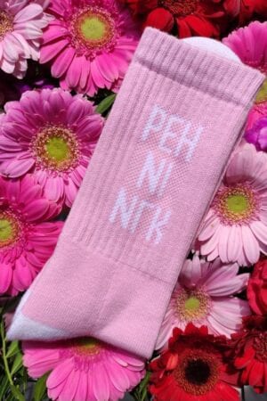 In Bloom solid crew socks